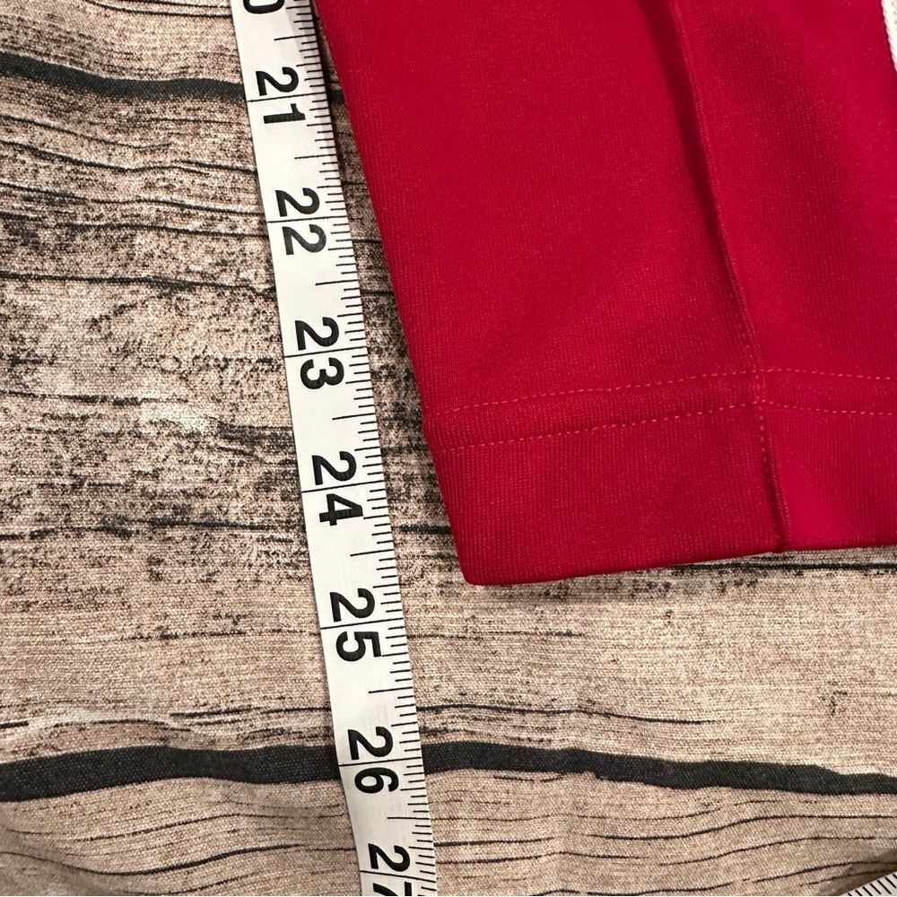 Nike Bright Red Retro Inspired Track Pants With Snaps Up Sides Size Small - Picture 10 of 12